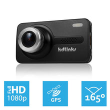 Load image into Gallery viewer, KDLINKS X1 GPS ENABLED FULL HD 1920*1080 165 DEGREE WIDE ANGLE DASHBOARD CAMERA RECORDER CAR DASH CAM WITH GRAVITY SENSOR, WDR SUPERIOR NIGHT MODEL - KDLINKS Electronics