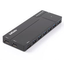 Load image into Gallery viewer, KDLINKS Ultra Slim 10 Ports USB 3.0 All In One Hub Station: 6 Ports USB 3.0 Hub, 3 USB Charger, 1 SD Card Reader - KDLINKS Electronics
