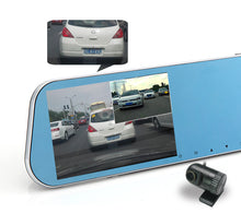 Load image into Gallery viewer, KDLINKS® R100 ULTRA HD 1296P FRONT + 1080P REAR 280° SUPER WIDE ANGLE REARVIEW MIRROR CAR DASH CAM WITH IPS HD 5&quot; SCREEN, G-SENSOR &amp; SUPERIOR NIGHT MODE, 1 YR DASHCAM WARRANTY, SUPPORT 64/128GB CARD - KDLINKS Electronics